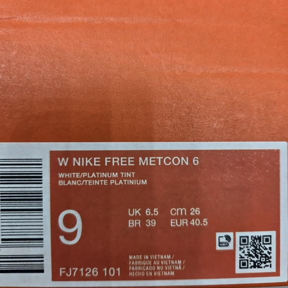 New Nike Free Metcon 6 Platinum Tint Women's Workout Shoes Size 9 - Picture 8 of 8